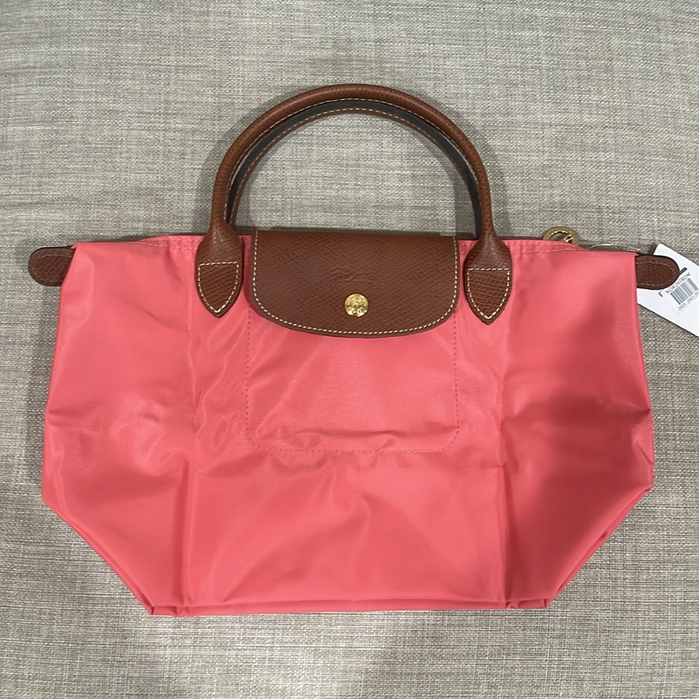 Longchamp Le pliage small tote bag grenadine pink